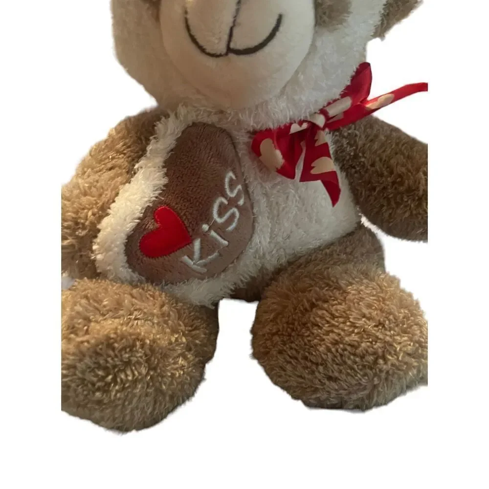 Dan Dee Multicolor Collectors Choice Valentines Teddy Bear with Kiss Heart 18